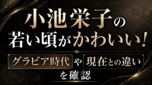 小池栄子の若い頃がかわいい！グラビア時代や現在との違いを確認の記事のアイキャッチ画像